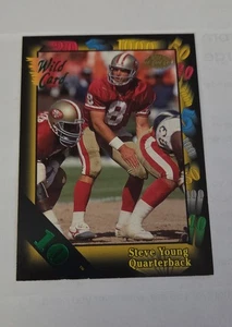 1991 Wild Card Steve Young #86 10 strisce 49ers - Foto 1 di 2