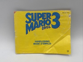 Notice fah du Jeu Nintendo NES Super Mario Bros 3 - tres bon etat - ref 32