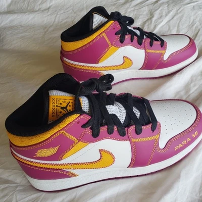 Air Jordan 1 Mid DOD (GS) Zapatos Jóvenes Niños Talla 6.5Y Día de Muertos DC0500-100 Foto 1 de 4