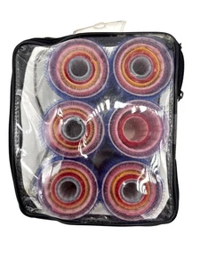 Vintage Scunci Styling Self-Holding Hair Rollers Set Of 28 With Case #18136-T - Picture 1 of 11