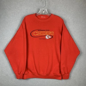Vintage 90’s Kansas City Chiefs Football Crewneck Sweatshirt Embroidered Large - Picture 1 of 9