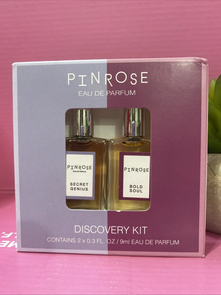 Pinrose SECRET GENIUS + BOLD SOUL Perfume Discovery Set 2 x 0,3 oz - Nuevo en caja Foto 1 de 3