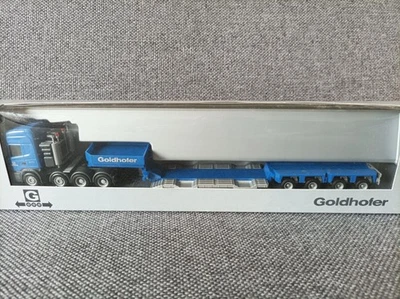 Herpa H0 1:87 in OVP - 265706 Scania 164 V8 Tieflade-Sattelzug "Goldhofer" - Bild 1 von 4