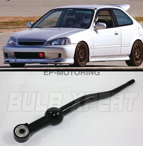 FOR 88-00 HONDA CIVIC CRX INTEGRA DEL SOL EK BLK JDM QUICK SHORT THROW SHIFTER - Picture 1 of 2