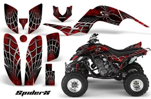 KIT DE GRÁFICOS YAMAHA RAPTOR 660 CALCOMANÍAS CREATORX PEGATINAS ROJO ARAÑA - Imagen 1 de 1