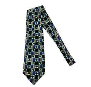 Men's Seasonal Concepts By MMG Hallmark Silk Tie Necktie Four Leaf Clover Irish - Picture 1 of 6
