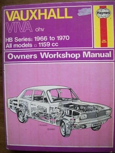 Haynes Owners Workshop Manual No. 026 Vauxhall Viva ohv HB Series 1966-70 - Picture 1 of 2
