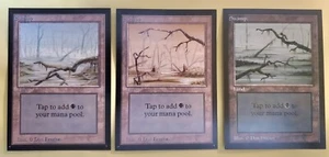 Magic The Gathering✨SWAMP LAND SET✨ Collectors’ Edition MINT 1993 Frazier Art - Picture 1 of 2