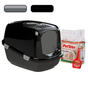 Katzentoilette XXL PeeWee EcoDome Katzenklo geschlossen Katzen WC inkl 3kg Streu - Bild 1 von 14