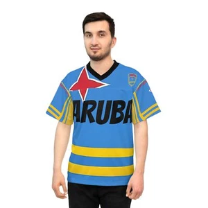 Aruba Unisex Fußball Trikot (AOP) - Bild 1 von 6