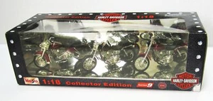 2000 Maisto Harley-Davidson 1:18 Collector Edition 3-Pack Series 9 FXD FXDL + - Picture 1 of 2