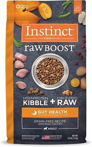 Instinct Raw Boost Gut Health Grain Free Recipe with Real Chicken Natural 