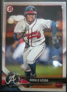 2018 Bowman Prospects Ronald Acuna Rookie BP1 Atlanta Braves - Bild 1 von 1