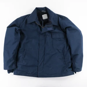 VINTAGE US NAVY Deck Jacket anni 90 GIACCA CLIMA FREDDO tg. Cappotto nylon lana XL FR - Foto 1 di 10