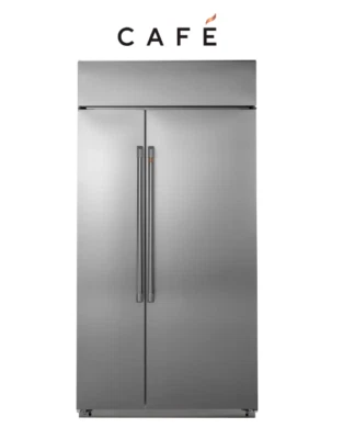 Cafe 48" CSB48WP2NS1 Smart Built-In Side-by-Side Refrigerator NEW. SEE PICTURES - Image 1 of 4