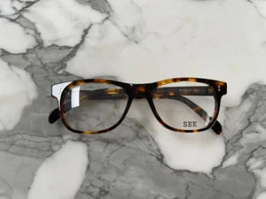 SEE EYEWEAR EYEGLASSES CORE COLLECTION 0547 TORTOISE NEW ITALY CLASSIC 53 18 140 - Picture 1 of 4