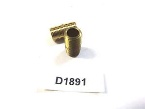 Brass Fitting 1/8 NPT Close Nipple (lot of 2) inv D1891 - Bild 1 von 3