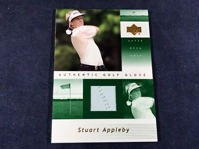 S3-12 GOLF CARD - STUART APPLEBY - GOLF GLOVE SWATCH - 2002 UPPER DECK - SA-G - Image 1 of 2