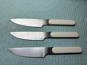 (3) Cuchillos dentados Dansk Summer House mango blanco 8,5" acero inoxidable Japón EC - Imagen 1 de 3
