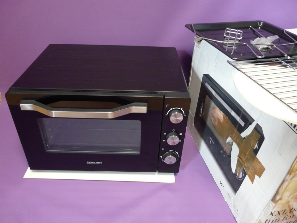 Severin TO2073 XXL Mini-Backofen Timer, Grill / Umluft Funktion + Pizzastein 60L - Bild 1 von 4