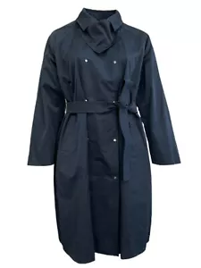 Marina Rinaldi Women's Navy Tulipano Cotton Blended Trench Coat Size NWT - Picture 1 of 3
