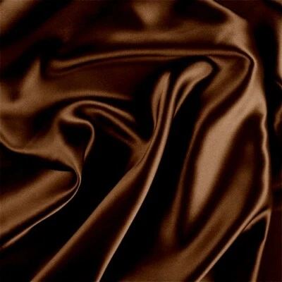 CHARMEUSE SOLID FABRIC SHINY BRIDAL SATIN DRESSES WEDDING SEWING 60"BY THE YARD  - Image 1 of 2