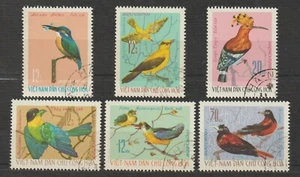 1966 Vietnam Stamps Birds Scott # 436 - 441 Cto Never Hinged - Picture 1 of 1