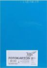Folia 614/50 34 Photo Card DIN A4, 300 g/m, 50 Sheets, Medium Blue, for Crafts 
