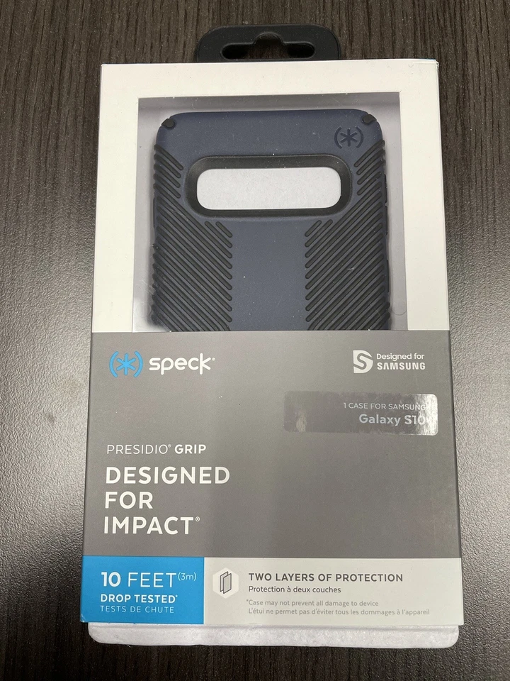 Speck Presidio Grip Galaxy S10 Eclipse azul e preto carbono - Imagem 1 de 1