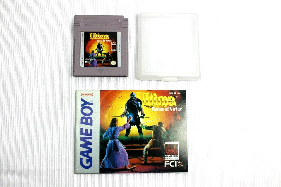 ULTIMA RUNES OF VIRTUDE CARTUCHO DE JOGO NINTENDO GAMEBOY E MANUAL TESTADO APENAS GD - Imagem 1 de 4