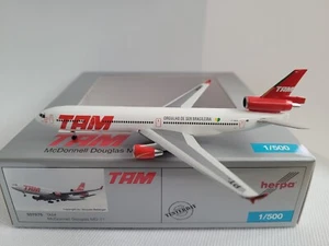 Herpa Wings 1:500 TAM McDonnell Douglas MD-11 EMBALAJE ORIGINAL - Imagen 1 de 5