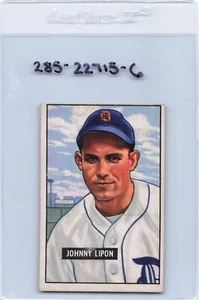 1951 Bowman #285 Johnny Lipon Tigers VG/EX 51B285-22715-6 - Picture 1 of 2