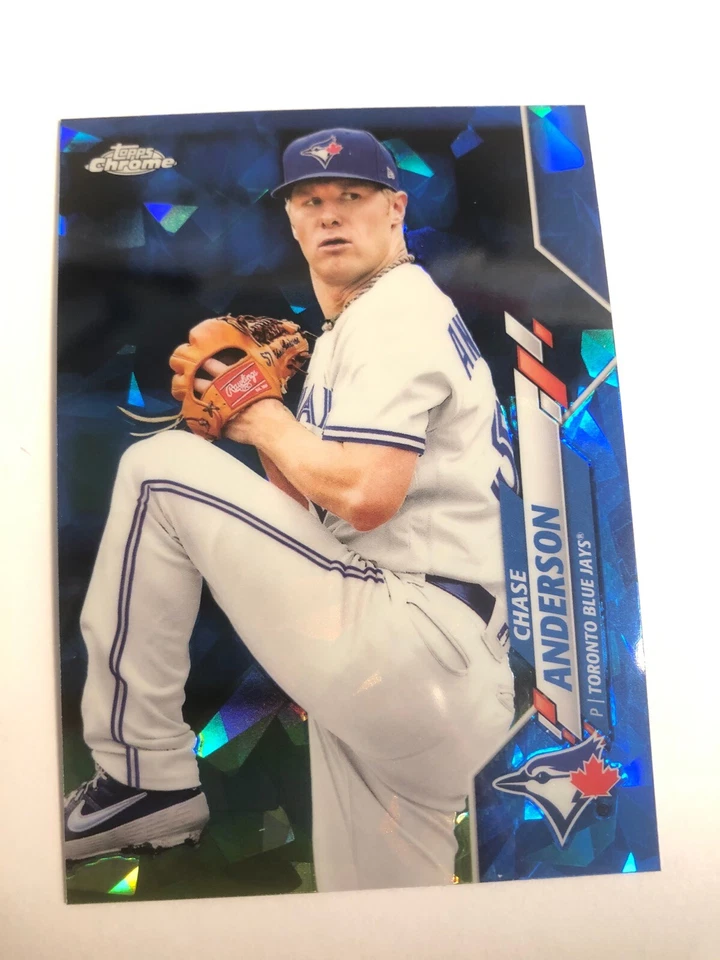 2020 Topps Update Chrome Sapphire Chase Anderson Blue Jays U286 - Image 1 of 1