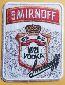 Parche bordado vodka Smirnoff Nº21 en todo el mundo aprox 2,75x3,5" - Imagen 1 de 2