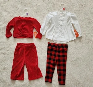 New toddler girl holiday Christmas & Valentine's Day outfit bundle, size 18 mnth - Picture 1 of 6