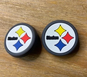 Pittsburg Steelers Football Team Charm For Crocs - 2 Pieces - Picture 1 of 2