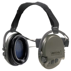 Sordin Supreme Pro neckband protezione uditiva attiva capsula cuscino in schiuma nero/verde - Foto 1 di 8