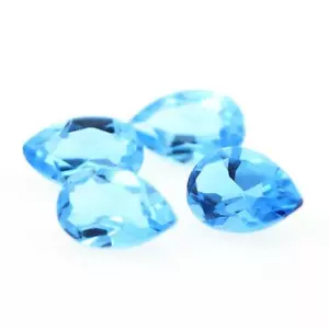 Blue Topaz (Swiss) .0.49 cts. 6x4 Mm. If - VVS1 (Sold per Unit) Brazil - Picture 1 of 1