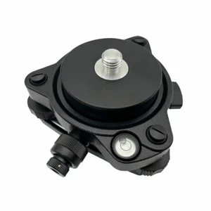 Black GPS Carrier Fixed Adapter With 5/8 Thread Tribrach With Optical Plummet - Picture 1 of 6