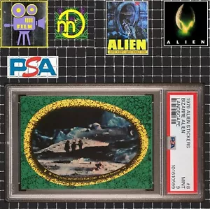 1979 Topps Alien Sticker - 8 Bizarre Alien Landscape - PSA 9 MINT - Picture 1 of 4