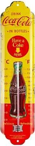 Coca Cola Retro Thermometer Wall Nostalgic Indoor Fan Merchandise 12.5 Inch - Picture 1 of 4