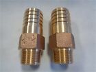 Marine Brass 3/4" Pipe To 1 1/8" Hose Adapter Pair (2) Pthas-0.78X1.12 Boat