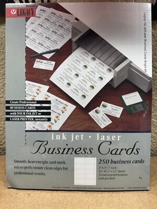 Legacy 250 BUSINESS CARDS for either LASER or INK JET Sealed - Picture 1 of 1