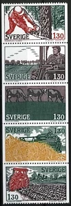 Schweden 1979, Landwirtschaftssatz postfrisch, Mi 1060-64 - Bild 1 von 1