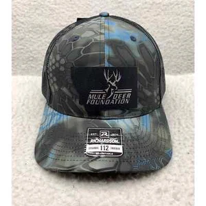 Kryptek 3D Camo Snapback Trucker Hat Mens OSFM Mule Deer Foundation Hunting Dad - Picture 1 of 11