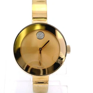 Movado 3600201 Stainless Steel Bold Champagne Dial Yellow Gold PVD Watch - Picture 1 of 18