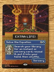 Mtg Secret Lair Extra Life 2024— Solve The Equation —FOIL—NM - Imagen 1 de 1