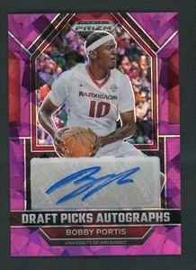 2023 BOBBY PORTIS 12/99 AUTO PANINI PRIZM DRAFT PICKS PURPLE ICE CRACKED - Picture 1 of 2