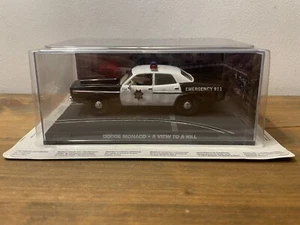 DODGE MONACO POLICE CAR #55 007 James Bond Car Collection Model - View To A Kill - Picture 1 of 6