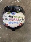 Vintage California Clemsons Ceramic "Kitchen Is The Heart Of Home" Wall Pocket
